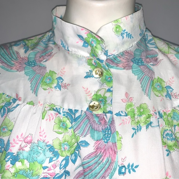 v i n t a g e :: Phoenix Floral Cottagecore Cotton Robe Nightgown - Picture 6 of 13